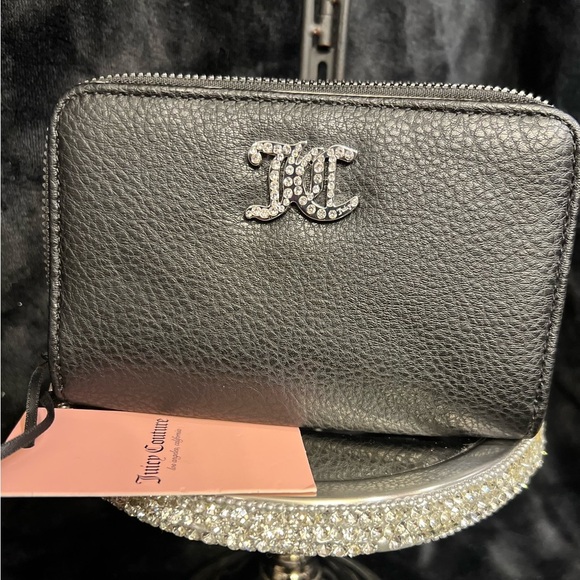 🖤🖤NWT-JUICY COUTURE LIQUORICE “NO RULES EVERYTHING” MULTI COMPARTMENT BIFOLD🖤🖤 - Picture 3 of 16